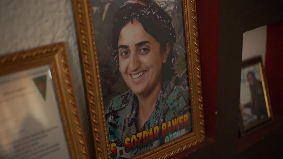 PHOTO: ABC News met with Sozdars relatives in al-Malikiyah, where the family keeps a shrine to her in its home.