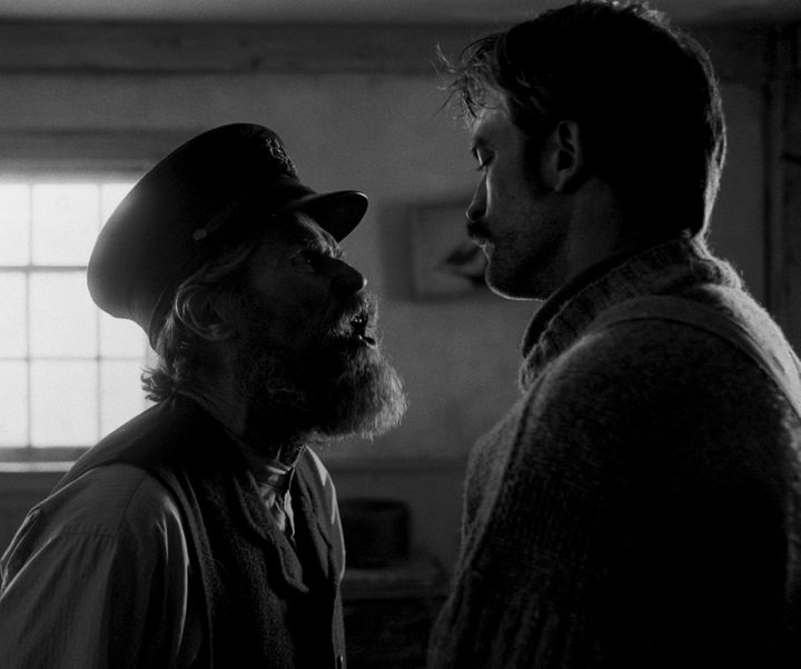 Dafoe and Pattinson in "The Lighthouse."