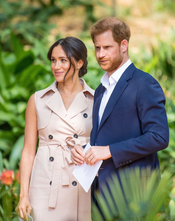 Meghan and Harry during their recent Royal visit to Africa