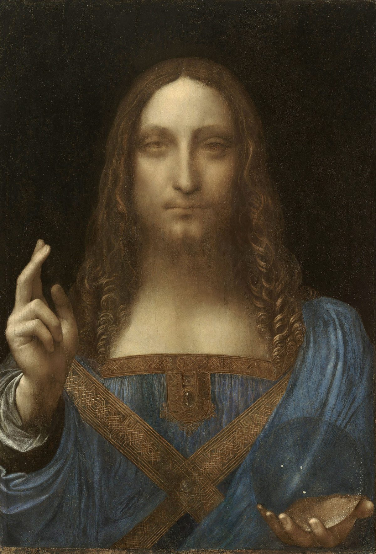 Leonardo da Vinci, 'Salvator Mundi,' ca. 1500.