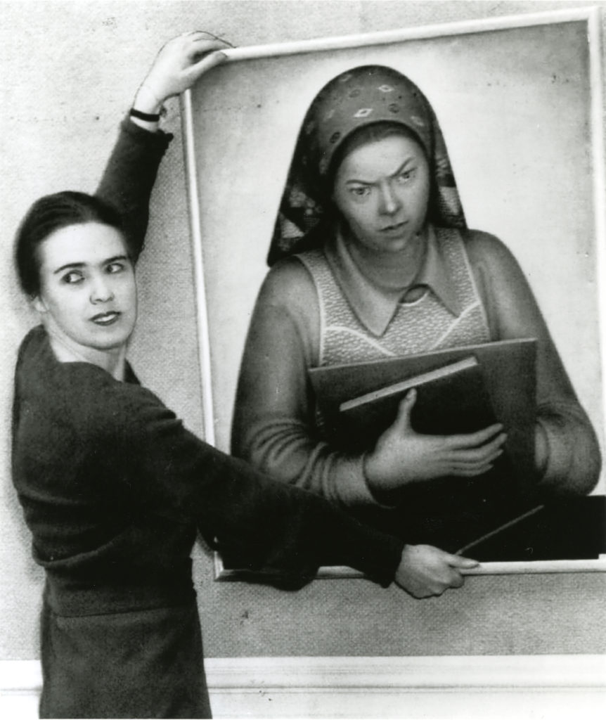 Grace McCann Morley preparing the San Francisco Museum of Art's inaugural exhibitions of January 1935