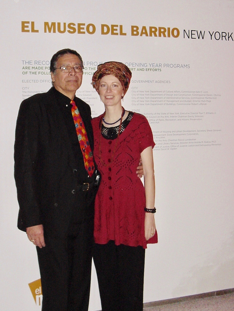 Raphael Montañez Ortiz with his wife Monique Ortiz Arndt