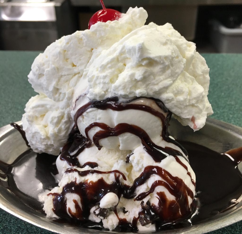 An Egger's sundae with a cherry on top.