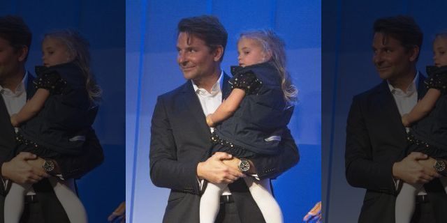 Bradley Cooper and his daughter at the Kennedy Center event. (Photo by Owen Sweeney/Invision/AP)