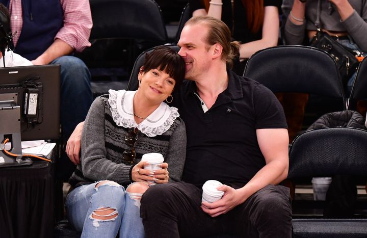 Allen and Harbour attend New York Knicks vs. New Orleans Pelicans preseason game at Madison Square Garden on October 18, 2019