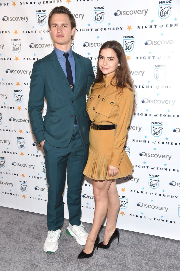 Elgort and Komyshan attend the NRDC's 'Night of Comedy' benefit at New York Historical Society on April 30.&nbsp;