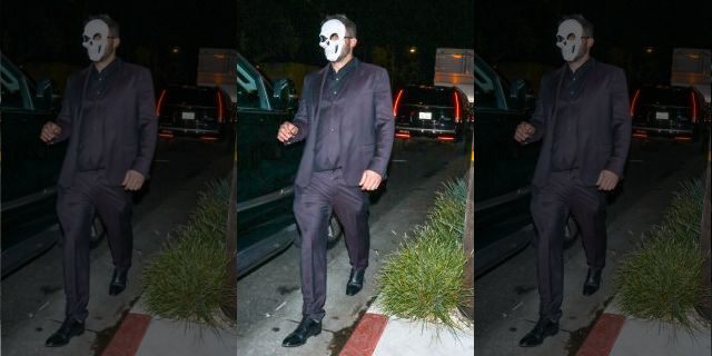 Ben Affleck, seen here in Los Angeles, appeared to stumble outside a Halloween party.