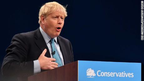 Johnson delivered his keynote speech to Conservative party delegates on Wednesday. 