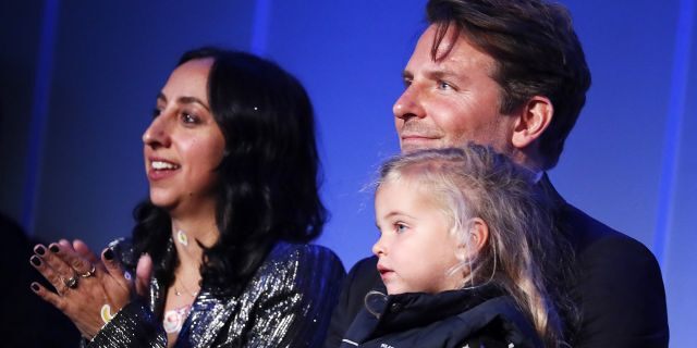 Bradley Cooper with Lea at the weekend event in D.C. (Paul Morigi/Getty Images)