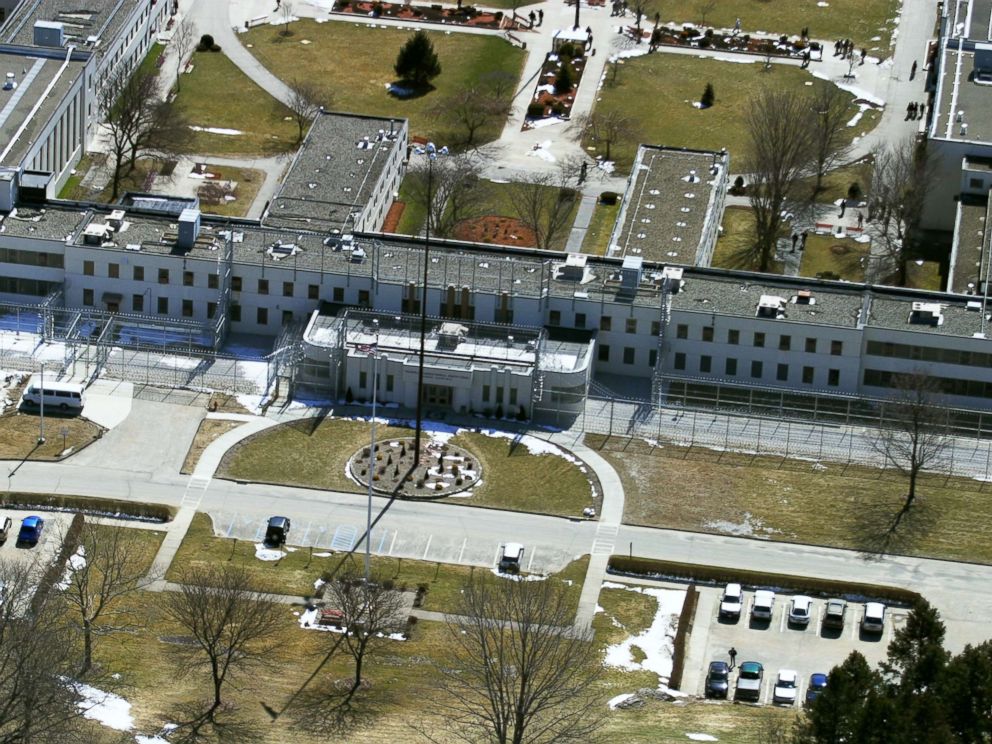 PHOTO: The Federal Correctional Institution in Danbury, Conn., is pictured from above, March 22, 2004.