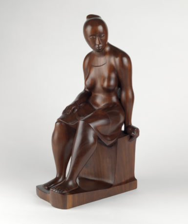 Elizabeth Catlett, 'Seated Woman,' 1962, carved mahogany