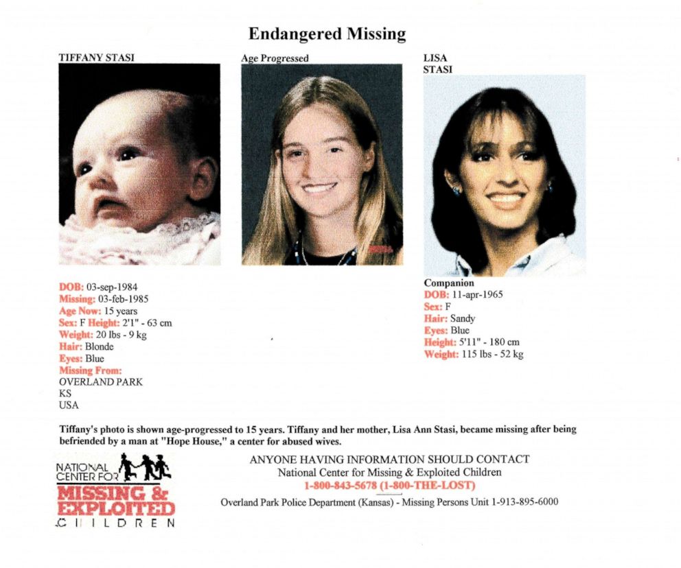 PHOTO: A missing poster for Lisa Stasi and her infant daughter Tiffany.