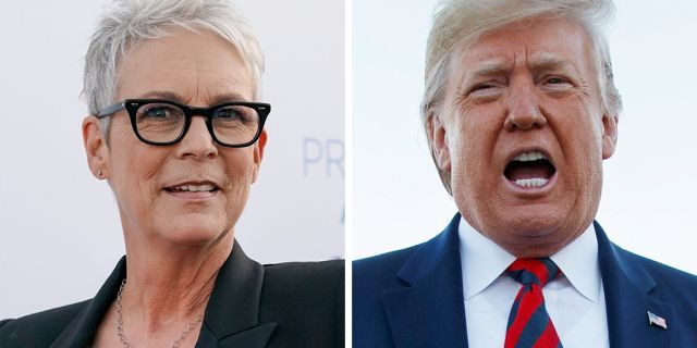 President Trump's comparison of the dead ISIS chief to a "dog" sparked a surprising response from Jamie Lee Curtis.