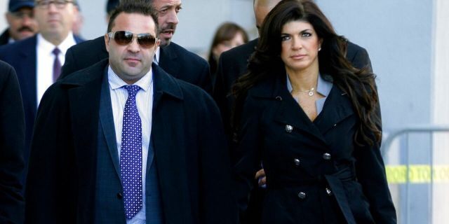 Joe, left, and Teresa Giudice, right, during their tumultuous legal battles.