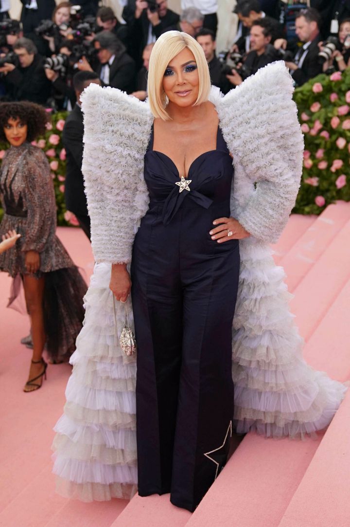 Kris Jenner at the 2019 Costume Institute Benefit Gala celebrating the opening of "Camp: Notes on Fashion."