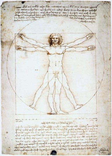 Leonardo da Vinci, 'Vitruvian Man', ca. 1490.