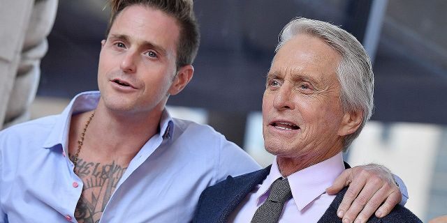 Cameron Douglas and Michael Douglas attend the ceremony honoring Michael Douglas with star on the Hollywood Walk of Fame on Nov. 06, 2018 in Hollywood. Cameron reflected on his Hollywood upbringing in a memoir being released in October 2019.