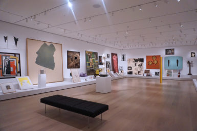 As part of an ongoing series, titled 'Artist’s Choice,' MoMA has invited Amy Sillman to organize a full gallery on the museum’s fifth floor of works from its collection. Her outing focuses on the shapes of painting and sculpture in the collection and is aptly titled 'The Shape of Shape.'
