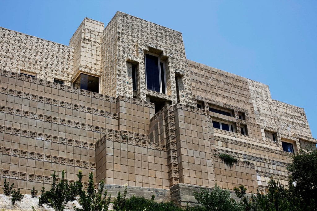 Frank Lloyd Wright's landmark Ennis House recently sold for $18 million to a marijuana mogul couple. 