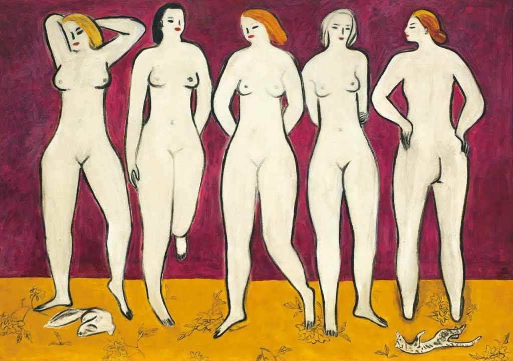 Sanyu's 'Five Nudes' (ca. 1955)