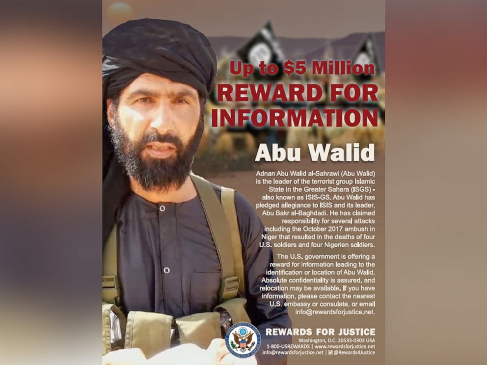 PHOTO: A flyer released by the State Department of Abu Walid. 