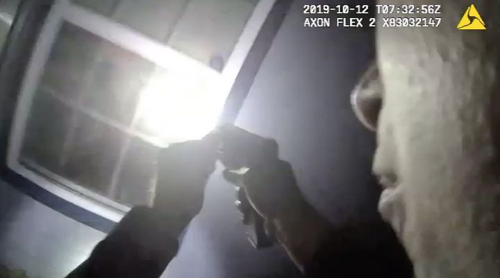 Body camera footage shows a Fort Worth police officer appearing to aim a gun into the house of Atatiana Jefferson, who was sh