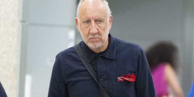 Pete Townshend from The Who arrives at JFK Airport on Aug. 29, 2019 in New York City. Townshend says his child pornography arrest led to his colon cancer diagnosis, which saved his life.