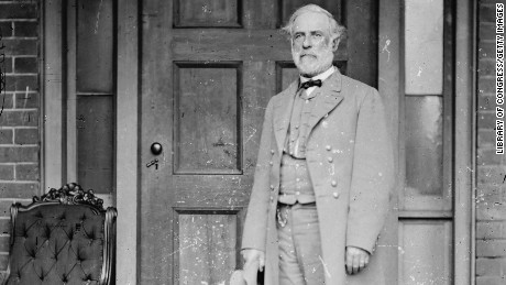 Confederate Gen. Robert E. Lee stands for a portrait April 16, 1865 in Richmond, Virginia. 