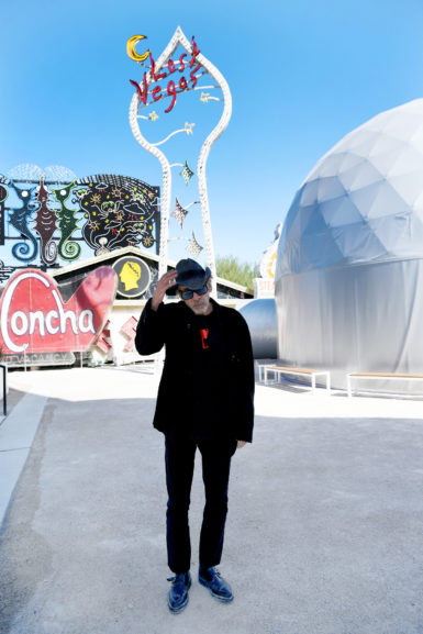 Tim Burton at the Neon Museum