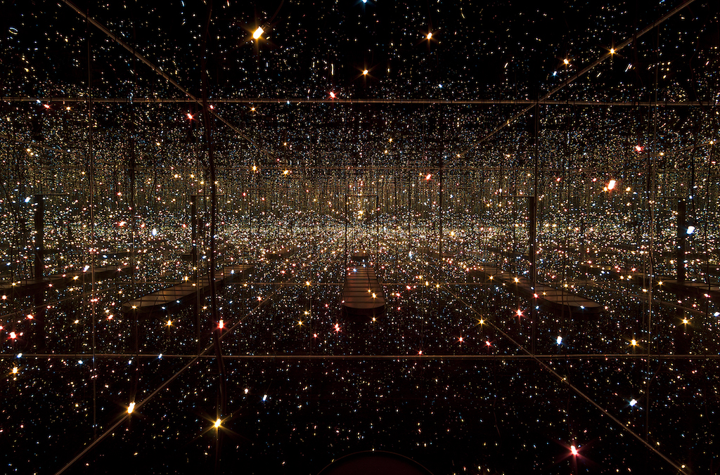 Yayoi Kusama, 'Fireflies on the Water,' 2002, mirrors, plexiglass, lights, and water