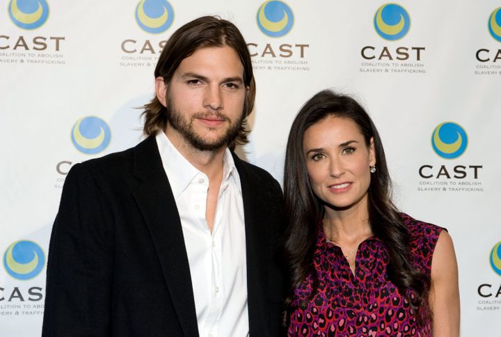 Kutcher and Moore arrive at the Coalition to Abolish Slavery &amp; Trafficking's 13th Annual Gala on May 12, 2011 in Los Ange