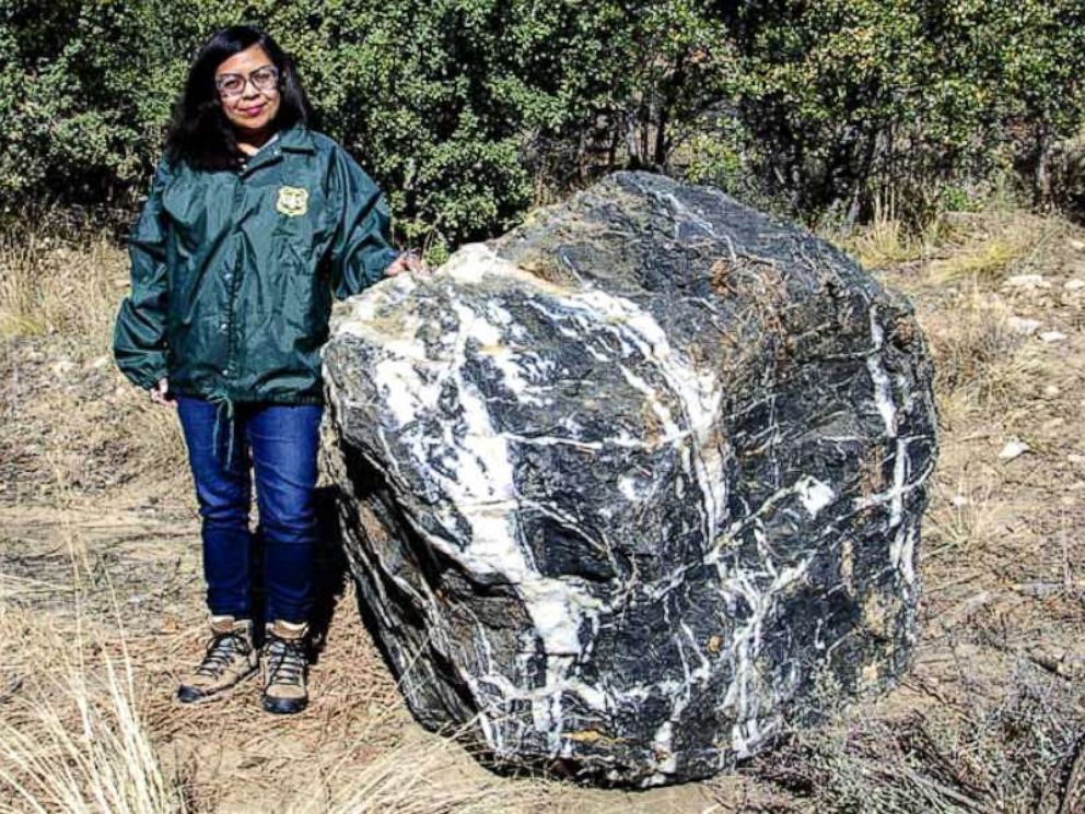 PHOTO: Wizard Rock, a boulder weighing 1 ton that disappeared from Prescott National Forest in Arizona last month, has magically reappeared, according to forest officials.