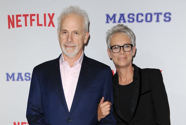 Christopher Guest and Jamie Lee Curtis attend a screening of "Mascots" at Linwood Dunn Theater on October 5, 2016, in Los Ang