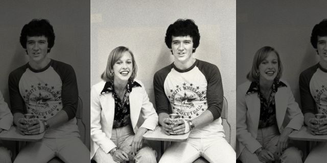 Actor Patrick Duffy and wife Carlyn Rosser attending "California State University Celebrity Basket Ball Game" on May 22, 1977, at California State University in Northridge, California.