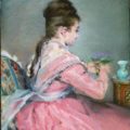 Eva Gonzalès, 'The Bouquet of Violets', ca. 1877–78.