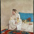 Jean-Étienne Liotard, 'Woman in Turkish Dress Seated on a Sofa', ca. 1752.