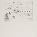 Saul Steinberg, 'Untitled (Amagansett Post Office),' 1981, lithograph.