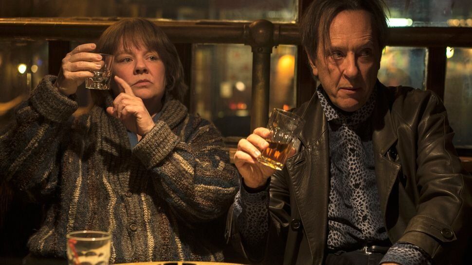Melissa McCarthy and Richard E. Grant in "Can You Ever Forgive Me?"