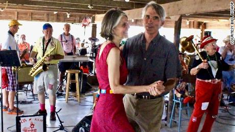 Bill Bishop and his wife Julie Ardery at a polka dance in La Grange, Texas.