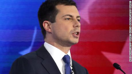 Democratic presidential candidate Pete Buttigieg