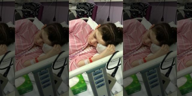 Steph Blake in the hospital recovering.