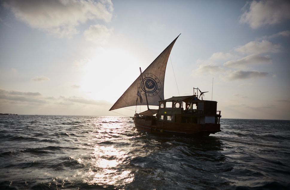 On some trips, Safari Doctors travels by wooden dhow -- a traditional Indian Ocean ship with a triangle sail -- instead of a 