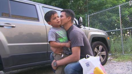 Back with his son after 8 weeks, a migrant father tells separated families: &#39;Don&#39;t give up&#39;