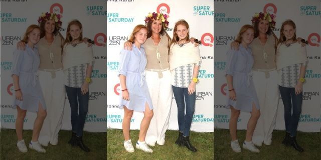 Rowan Henchy, Brooke Shields, and Grier Henchy in July 2017. 
