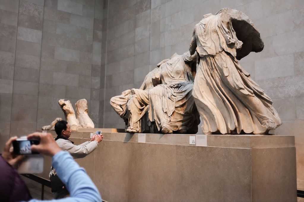 The Parthenon Gallery at the British Museum in London