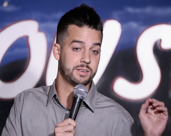 Comedian John Crist performs at The Ice House Comedy Club on Aug. 4, 2016, in Pasadena, California.