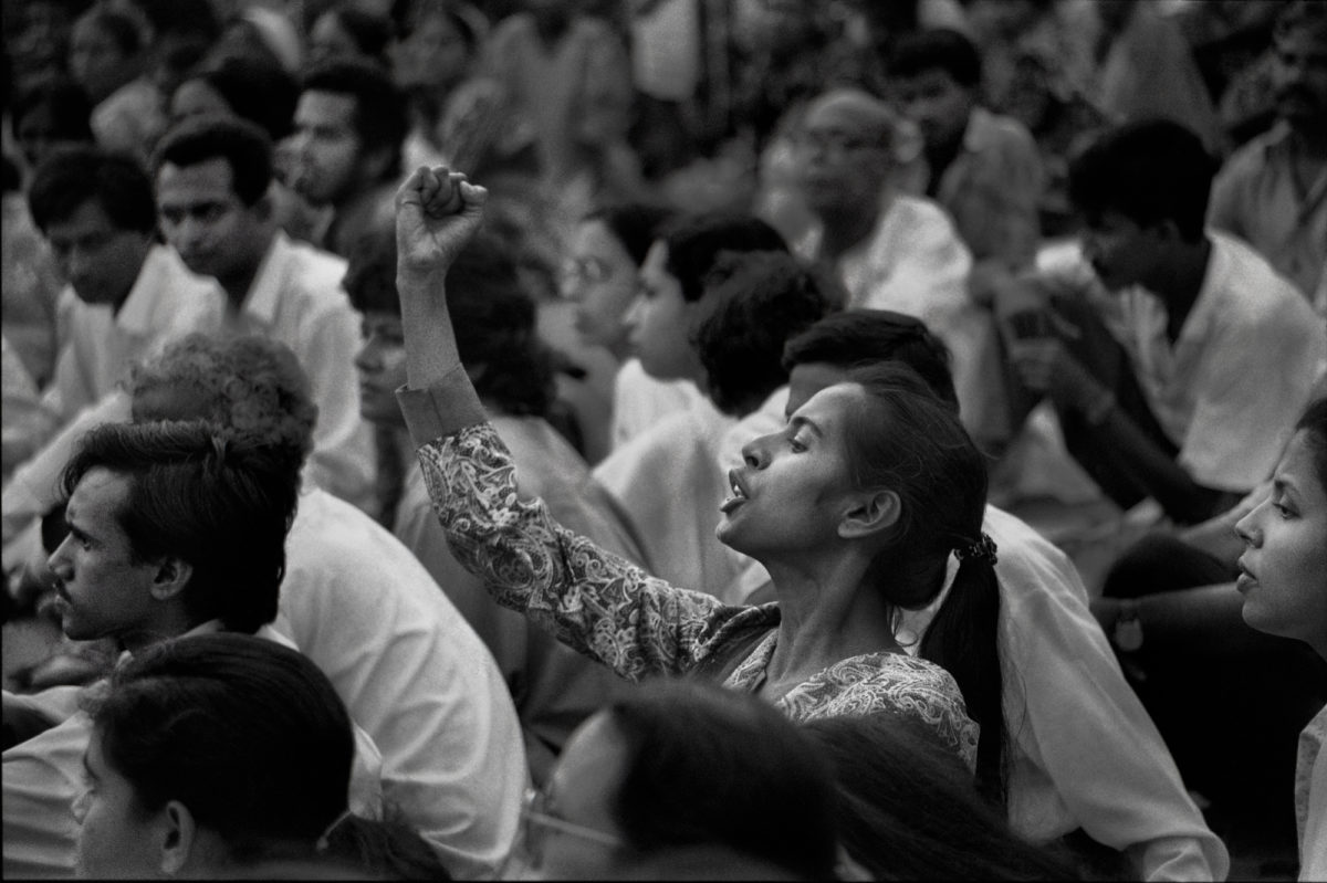 Shahidul Alam, 'Smriti Azad at Protest at Shaheed Minar', 1994.