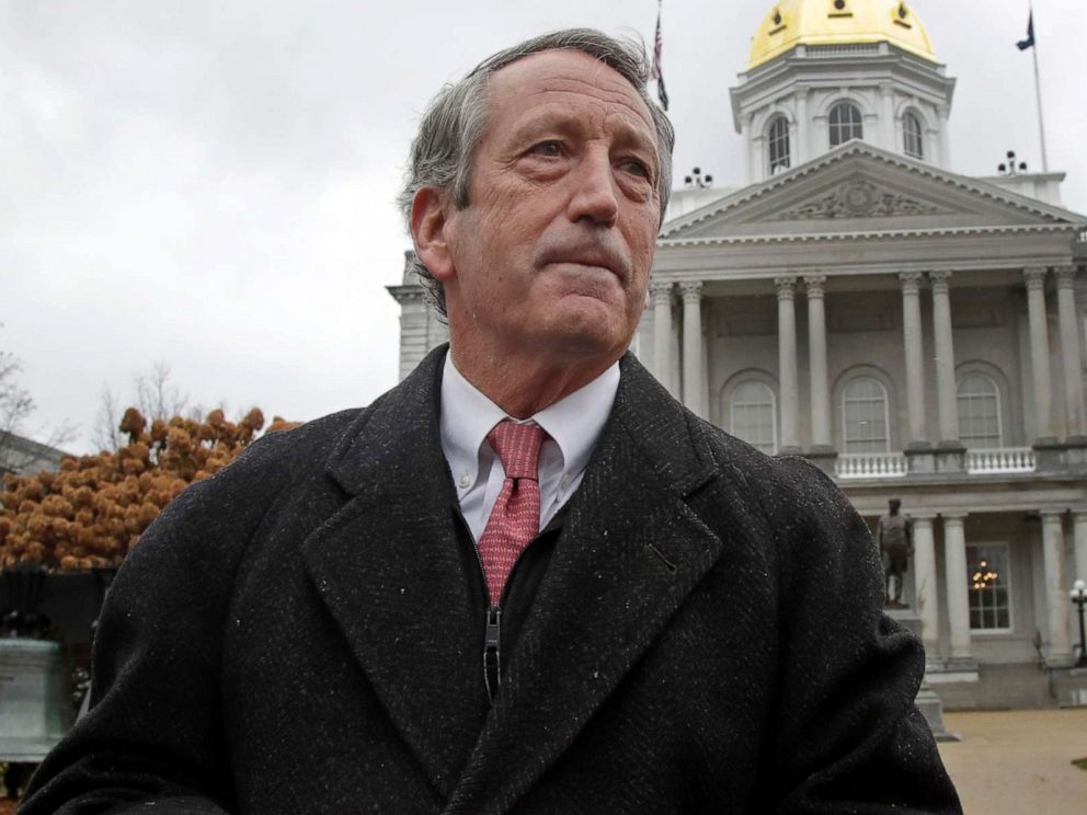 PHOTO: Republican presidential candidate former South Carolina Gov. Mark Sanford speaks during a news conference in front of the Statehouse, in Concord, N.H., Nov. 12, 2019 where he announced he is ending his longshot 2020 presidential bid.