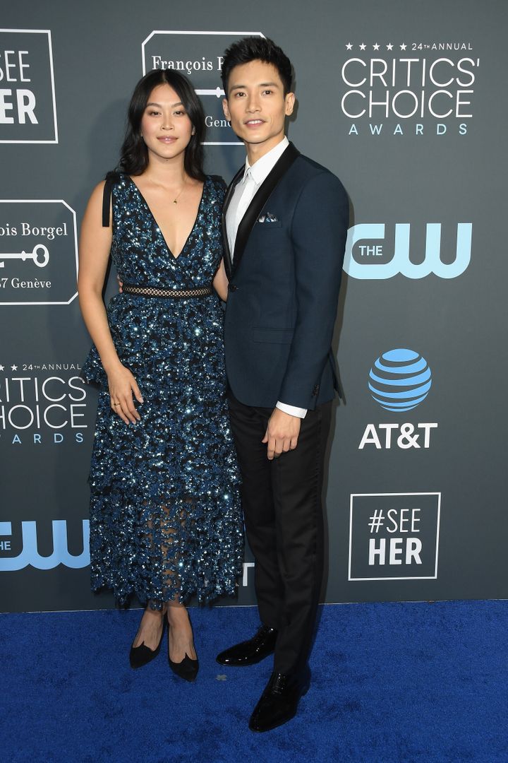Dianne Doan and Manny Jacinto attend the 24th annual Critics' Choice Awards in January.