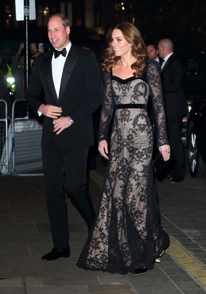 The Duke and Duchess of Cambridge attend the Royal Variety Performance at the London Palladium.&nbsp;